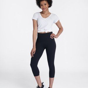SPANX Black Active Icon Cropped Leggings SMALL